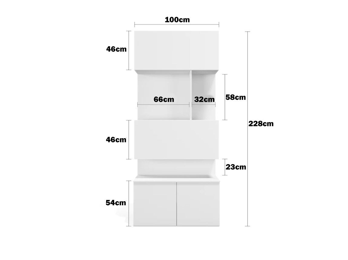 Multimo Royal Bücherregal mit Schreibtisch